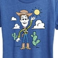 thumbnail image 3 of Toy Story - Woody Pastel - Women's Short Sleeve Graphic T-Shirt, 3 of 5