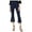 Blue - deeptwilight, variant on I-N-C Womens Split Hem Casual Cropped Pants