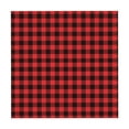 thumbnail image 6 of Wukai Buffalo Plaid Red Black Waterproof Tablecloth for Kitchen Dining, Fits Square Tables for 2-4 Seats -54"x54", 6 of 7