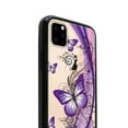 thumbnail image 3 of FINCIBO Slim TPU Bumper + Clear Hard Back Cover for Apple iPhone 11 Pro 5.8" 2019, Clear Pink Purple Butterfly, 3 of 7