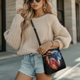 thumbnail image 4 of Kuiaobaty Fire Wolf Galaxy Print Crossbody Bag for Women, Casual Waterproof Vegan Leather Shoulder Purse with Adjustable Strap, Large Capacity Hobo Handbag Crossbody for Travel, 4 of 7