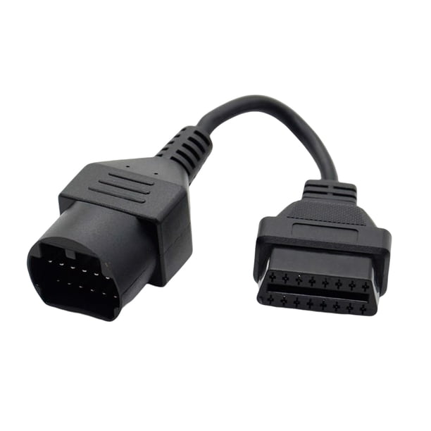 Scienceny Conector de diagnóstico de 17 pines a OBD de 16 pines, adaptador de herramienta de transformación de Cable, conexión profesional, accesorios Vehículos, repuestos y accesorios Mis