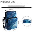 thumbnail image 6 of FUIALDOLG Blue Ocean Wave Print Portable Crossbody Coin Case, Polyester Crossbody Bag Lightweight Crossbody Purse for Travel Daily Use, 6 of 7