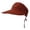 Brown, variant on Women's Summer Solid Color Versatile Visor Cooling Fabric Adjustable Beach Sun Hat High Ponytail Hat Shapeable Outdoor Use Blue One Size