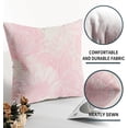 thumbnail image 6 of Vintage Flowers Pillow Covers 18x18 Inch Set of 2 Light Pink Floral Leaves Decorative Square Throw Pillows for Couch Rustic Square Pillow Cases Home Decor for Living Room Sofa Porch Outdoor, 6 of 6