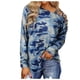 thumbnail image 1 of Moda mujer estampado manga larga cómoda transpirable ahueca hacia fuera la camisa Tops Fridja hj3250, 1 of 5