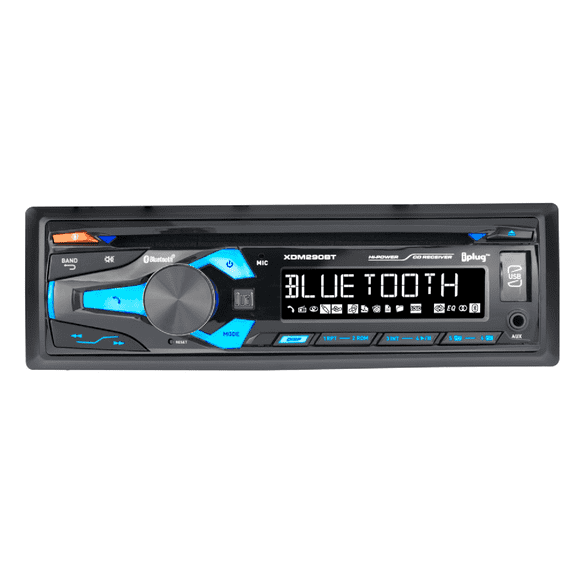 Restored Dual Electronics 10 Character LCD Single DIN Car Stereo Radio CD Player Push to Talk Assistant Bluetooth Hands Free Calling & Music Streaming AM/FM Radio USB - RMXDM290BT (Refurbished)