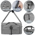 thumbnail image 4 of Deago Travel Duffle Bag for Men Women 85L Foldable Duffel Bag with Shoes Compartment Overnight Bags Waterproof & Tear Resistant (Black), 4 of 9