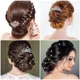 thumbnail image 2 of Accesorios para el cabello de novia JAMW 26 piezas con peine de perlas y horquillas de diamantes de imitación Sencillez, 2 of 5