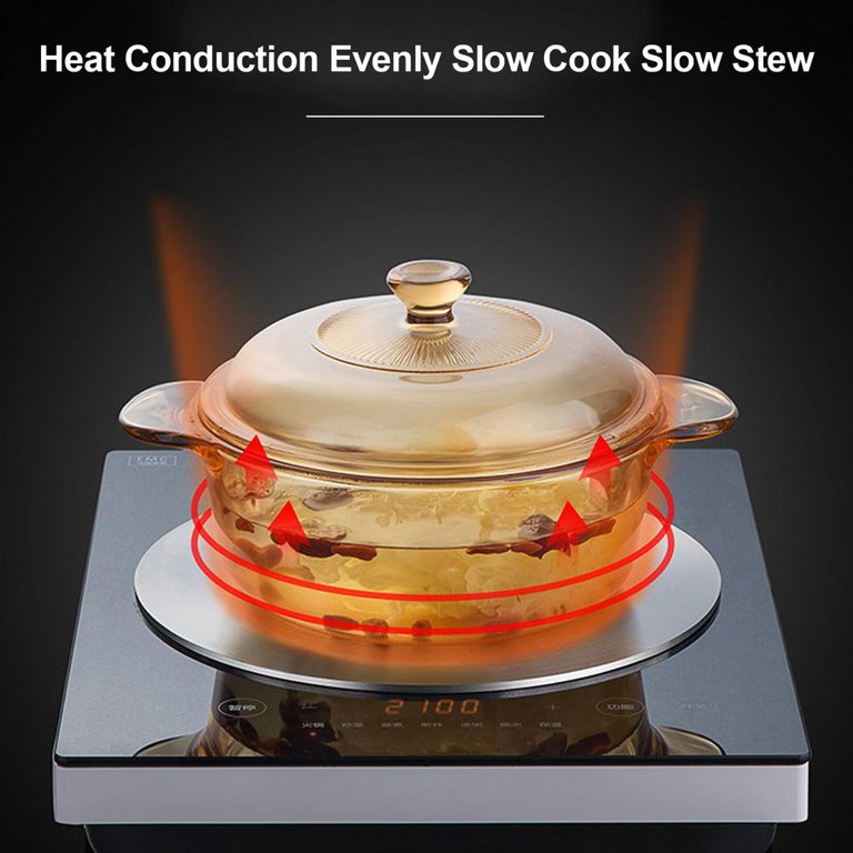 Tohuu Simmer Ring Heat Diffuser Stainless Steel Induction Adapter Plate  with Foldable Handle Heat Diffuser for Electric Stove Glass Induction  Cooktop Cooking Induction Adapter Hob Ring Plate latest - Walmart.com