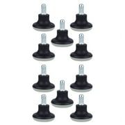 10Pcs Glides Replacement Office Chair Wheels Stopper Office Chair Swivel Caster Wheels, 2 Inch Stool Glides