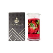 Safa Candles Premium Strawberry Candles Jar Natural Highly Scented Soy Candle