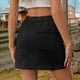 thumbnail image 5 of Faldas para Mujer, Estilo Y2k, Minifalda Vaquera de Cintura Alta, Pantalones Cortos Vaqueros Elásticos Negro L, 5 of 7