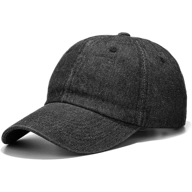 Gorra de béisbol lavada, de algodón vaquero desgastado, gorra de papá, gorra de estilo camionero unisex ajustable