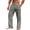 Gray, variant on GrmtClth Linen Pants Men Elastic Waist Drawstring Casual Yoga Beach Pants Lightweight Loose Cotton Linen Pants 2026 Summer Relaxed Fit Travel Pant with Deep Pockets Khaki 2XL