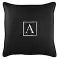 thumbnail image 3 of Sunbrella Monogram Corded Single Square Pillow by Havenside Home Navy "K", 3 of 5