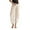 Beige, variant on Womens Linen Blend Harem Pants Elastic Waist Ankle Length Pants Slouchy Fit Side Pockets Lightweight Casual Beach Trips Pants