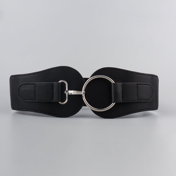 Luxury ladies wide belt elastic vintage buckle leather wide fashion wild pin buckle women's belt waist seal belt cintura donna