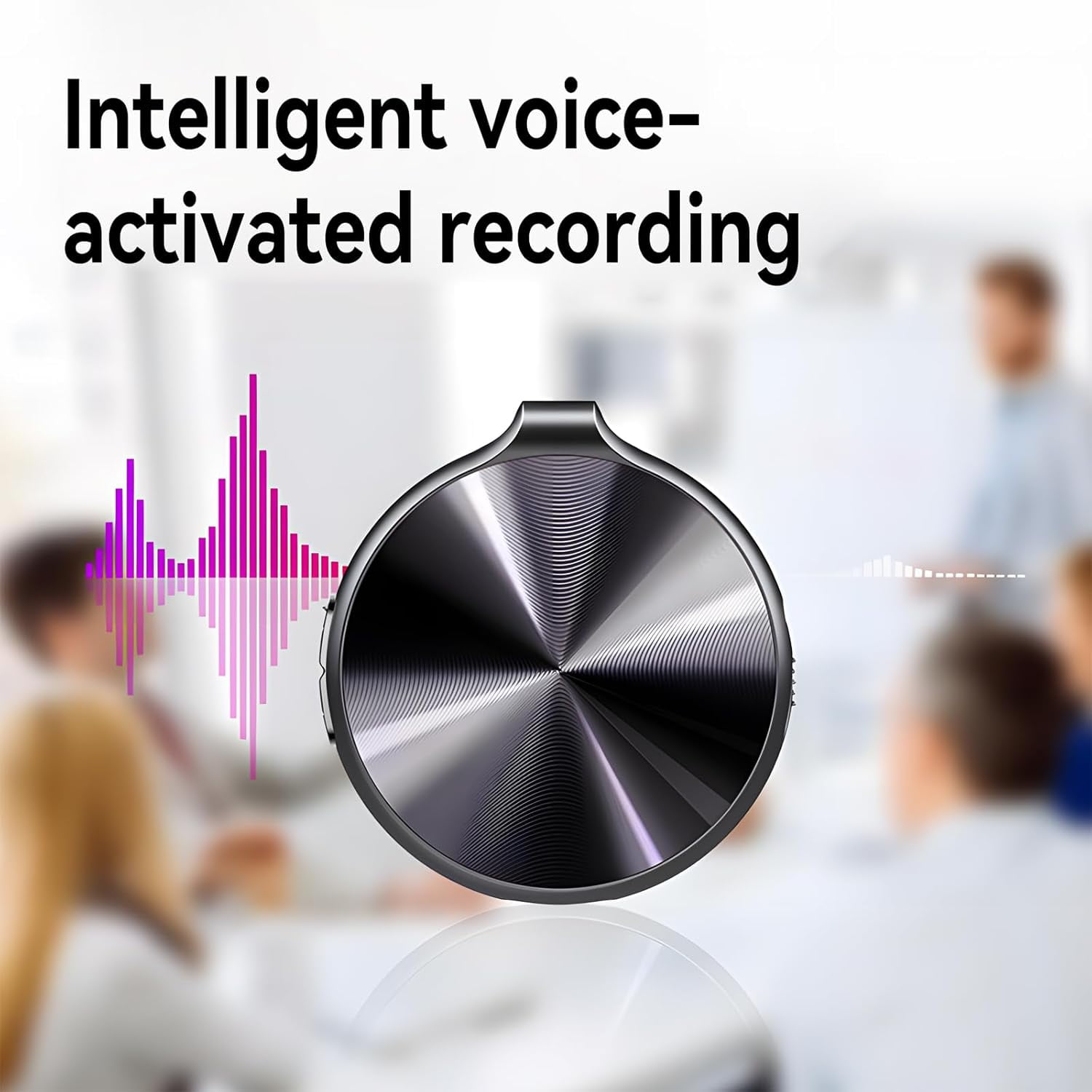HD Smart Voice Recorder with One-Touch Recording & Playback, Recording Device for Lectures, Meetings, Intervie (8 GB)