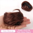 thumbnail image 2 of Extensions de Chignon en Cheveux Synthétiques Bouclés Mini Pince à Griffes Oreilles de Chat Chignons Postiches, 2 of 6