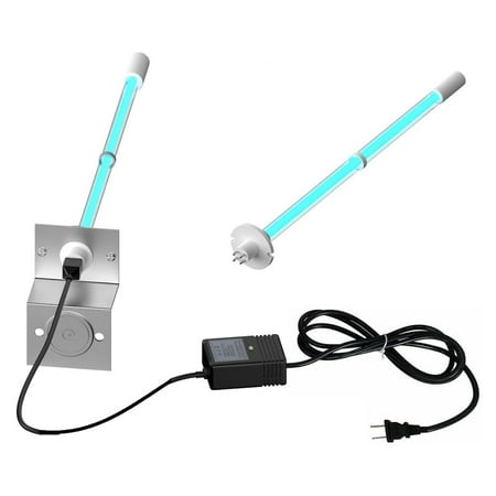 

Werqueid 120V UV Lamp for HVAC Coil Systems (up to 5 tons) with Two (2) 14″ 14W Ultraviolet Bulbs (One Spare Bulb Included)