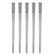 thumbnail image 1 of Palillos de metal reutilizables, 5 pares de palillos de acero inoxidable, ligeros, antideslizantes, juego de regalo, 1 of 5