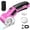 Pink, variant on DaPlug Cordless Electric Scissors, 4V Rechargeable Cardboard Box Cutter with Safety Lock & LED Light, Power Rotary Cutter for Fabric Carpet Leather