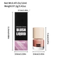 thumbnail image 3 of Beauty Blush Type Liquid Four Color Lip And Cheek Purpose Moisturizing Natural Grooming Brightening Rouge12Ml, Blush for Women, 3 of 9