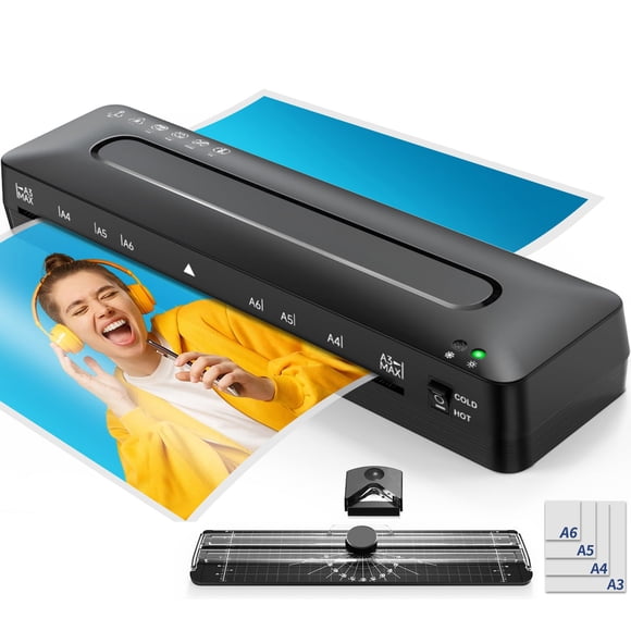 Laminator Machine 13 Inch Laminators - Laminating Machine 11x17 Cold Thermal Lamination Machine with Sheets, A3 Laminater Personal Laminator for Teac