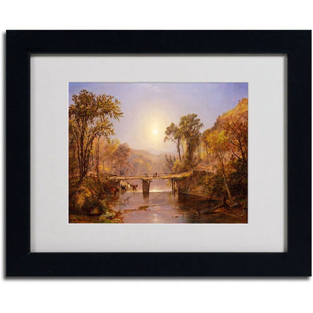 Trademark Fine Art "Indian Summer" Framed Canvas Art by Jasper Cropsey
