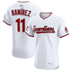 thumbnail image 1 of Camiseta de béisbol blanca de local de José Ramírez, edición élite, de la Liga de Desarrollo de Cleveland Crimson, con número de estrella bordado.-M, 1 of 2