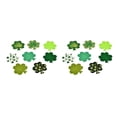 thumbnail image 2 of Bearachild St Patricks Day Stickers Green Lightweight Beautiful Shamrock Pray Shapes for the Coming of Luck Glitter Appearance Leaf Type2 NO2, 2 of 6