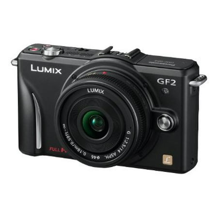 Panasonic Lumix DMC-GF2 12.1 Megapixel Mirrorless Camera with Lens, Black
