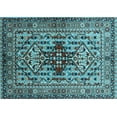 thumbnail image 1 of Ahgly Company Indoor Rectangle Oriental Light Blue Industrial Area Rugs, 5' x 7', 1 of 4