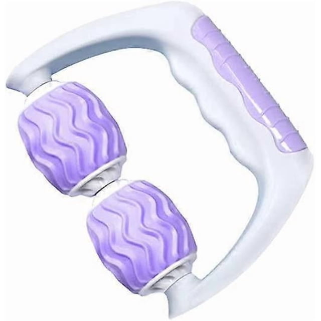 Appareil de Massage Anticellulite, Rouleau de Massage en Mousse Manuel, Rouleau en Mousse 360 (Violet)
