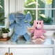 thumbnail image 4 of Plush Toys Generic 2024 Blue Elephant and Pink Pig para niños, 4 of 6