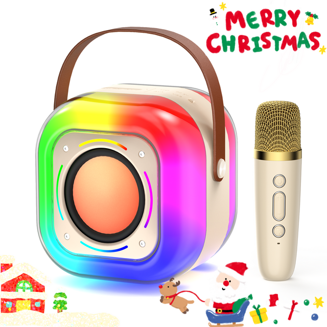 Bocina Bluetooth JYX para Adultos y Niños, Altavoz Bluetooth Portátil con Luces de DJ y Micrófonos Inalámbricos para Fiestas al Aire Libre/ En Casa, D37