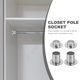 thumbnail image 3 of 4 soportes de acero inoxidable para barras de armario., 3 of 8