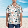 thumbnail image 2 of Fotbe Eiffel Tower Camisa Hawaiana para Hombre Unisex – Camisa Casual de Verano con Botones de Manga Corta de Algodón y Lino,X-Large, 2 of 7