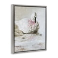 thumbnail image 3 of Stupell Industries Charming Duck with Pink Bow Animals Painting Gray Floater Framed Canvas Art Print Wall Art, 25 x 31, 3 of 9