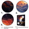thumbnail image 3 of Designart "Dramatic Nights with Lightning IV" Landscape & Nature Floater Framed Canvas Print, 3 of 7