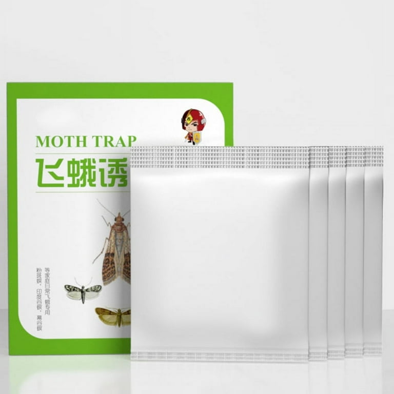 5PCS Pantry Moth Traps with Pheromones Prime Clothes Kitchen Food Moth I