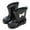 Black, variant on Girls Rain Boots On Outdoor Play Shoes Durable Comfortable Kids Footwear For Puddles