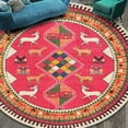 thumbnail image 4 of [BRAND FACTORY PRICE]Boho Rug for Bedroom Living Room Mandala Printed round Area Rugs Decorative Throw Rug Circle Mat Moroccan Style, 4 of 10