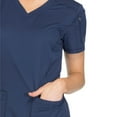 thumbnail image 3 of Dickies Jogger Scrubs For Women Set with V-Neck Top and Drawstring Jogger Scrub Pants, Navy, Small, 3 of 4