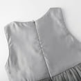 thumbnail image 6 of Uhnice Sequin Sleeveless Tulle Mesh Flower Girl Party Dress (Silver Grey, 7 Years/150), 6 of 7