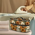 thumbnail image 2 of HELLHERO Retro Autumn Floral Bouquets Iron Storage Pouch Lightweight Travel Bag Travel Steam Iron Case Garment Steamer Box Travel Steamer Holder, Case Only, 2 of 6
