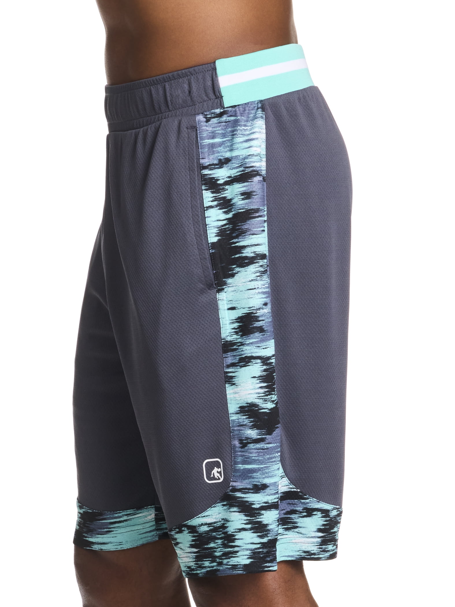 AND1 Men's and Big Men's Active Dribbling Short, 10" Inseam, up to Size 5XL