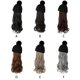 thumbnail image 5 of Seitruly Sombrero de extensión de pelo de simulación para mujer, gorro de punto desmontable, pelo ondulado largo falso, accesorios para la cabeza de Cuidado del cabello Negro Seitruly CE014849-01, 5 of 6