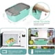 thumbnail image 4 of Inteprter Cajas Bento selladas para microondas, ensaladera de plástico de 2L, compartimentos pequeños para mantenimiento fresco, contenedor de alimentos, Mostrada Inteprter HA067861-01, 4 of 6